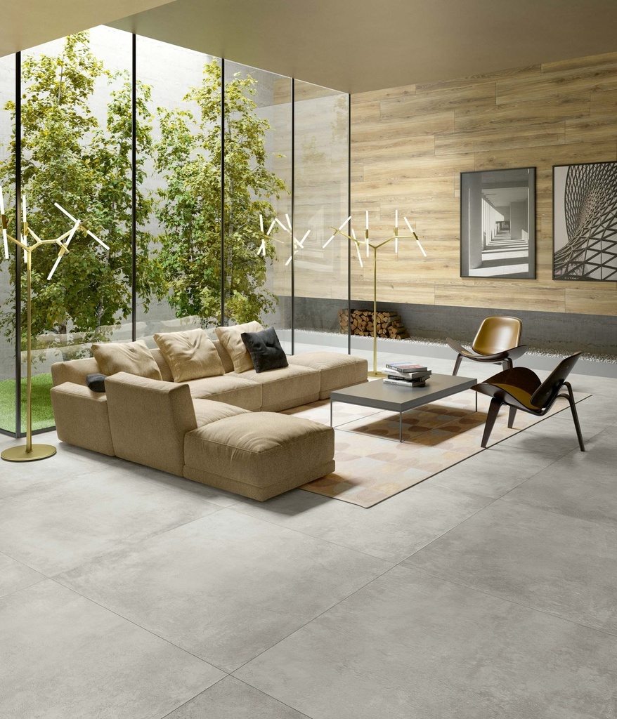 Ceratone Park Matt 120x120 9mm Silver