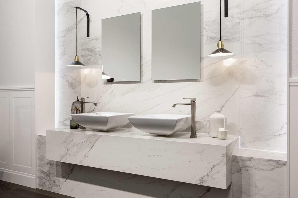 Luca Plint Stone Matt 7x80 10mm Luca Calacatta Smooth