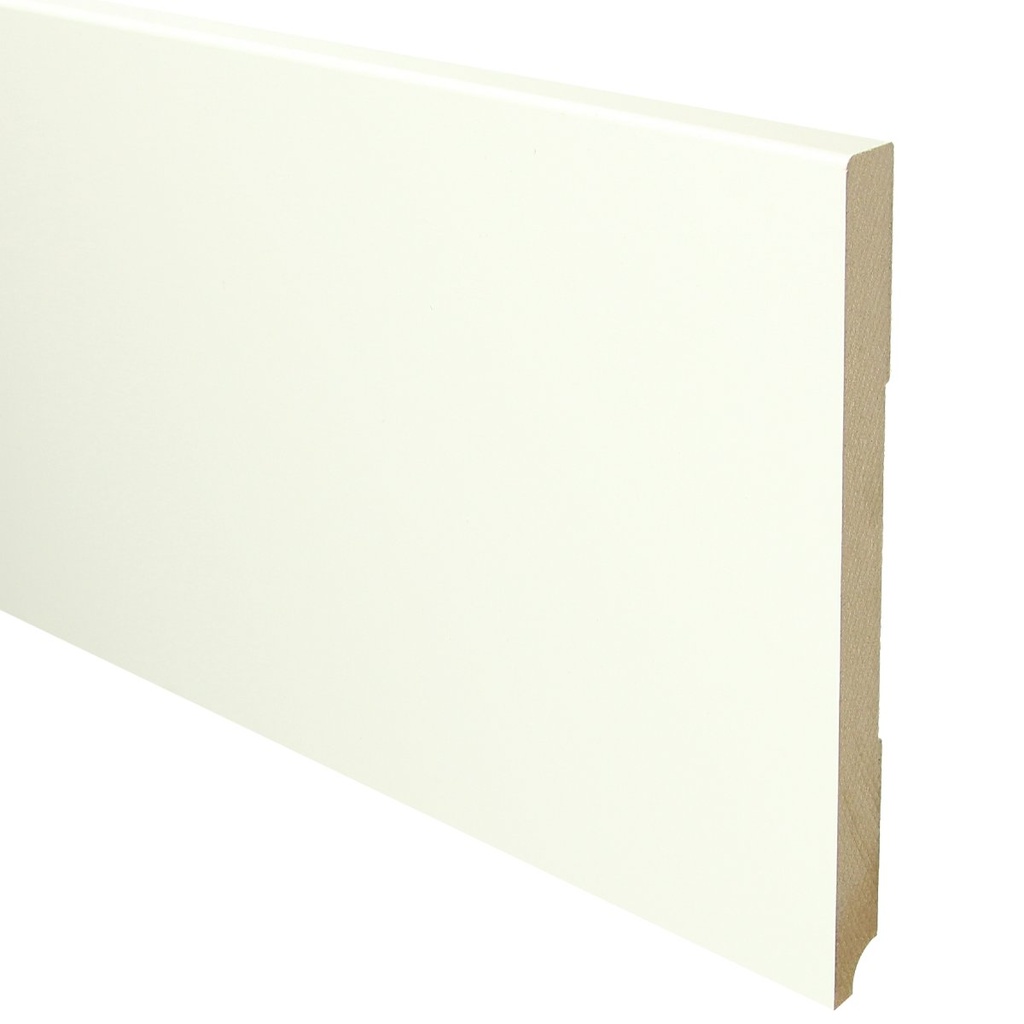 Plint Modern schilder RAL 9010 wit MDF-gelakt 18x220x2400mm