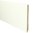 16037 Modern paintable skirting board RAL 9010 white MDF lacquered 18x220x2400mm