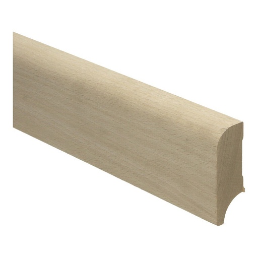 [PPCE20472] 11371 Plinthe coloniale en hêtre brut massif 22x58mm par m