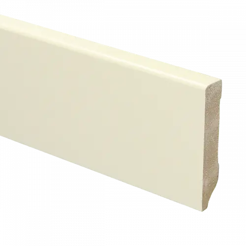 15924 Plint Modern schilder RAL 9001 crèmewit MDF-gelakt 12x70x2400mm
