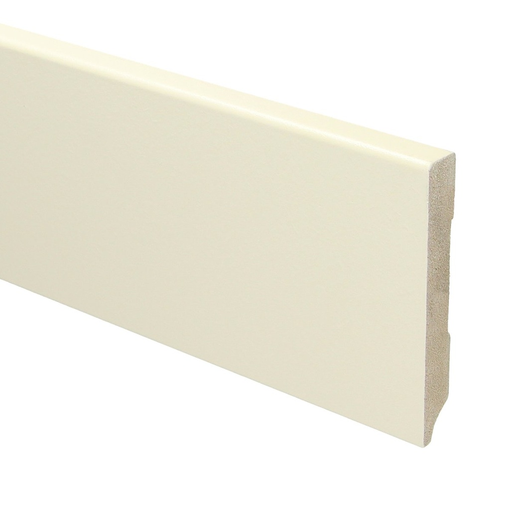 15925 Plint Modern schilder RAL 9001 crèmewit MDF-gelakt 12x90x2400mm