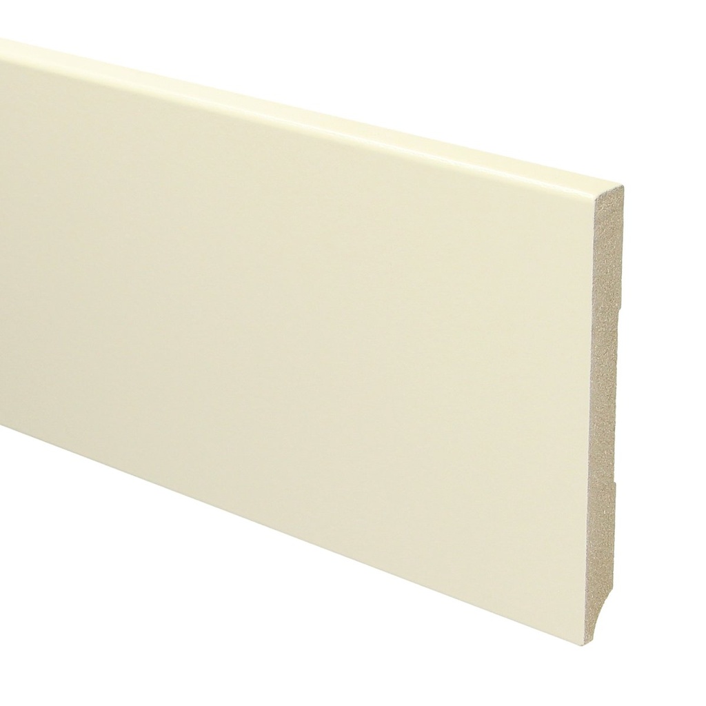 15926 Plint Modern schilder RAL 9001 crèmewit MDF-gelakt 12x120x2400mm