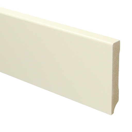 [PPCE21055] 15928 Modern paintable skirting board RAL 9001 cream white MDF lacquered 15x90x2400mm