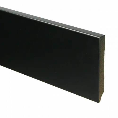 [PPCE21058] Plint Modern schilder RAL 9005 zwart MDF-gelakt 12x90x2400mm