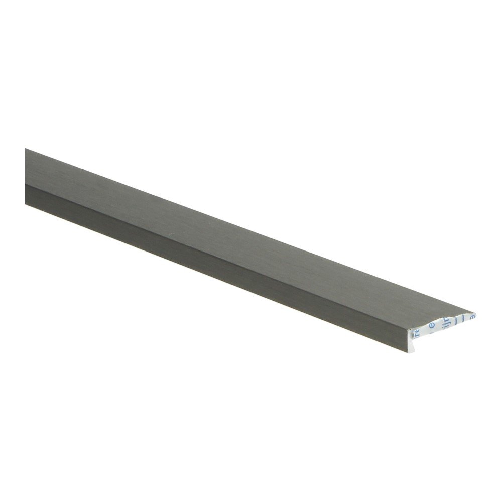69557 Profilé de finition inox brossé pour LVT ALU 6x21mm épaisseur du sol 4mm 3000mm
