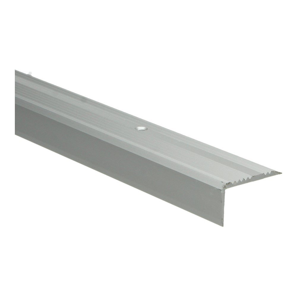 65365 Kuberit Profiel trap zilver grof antislip ALU 43x23x3000mm