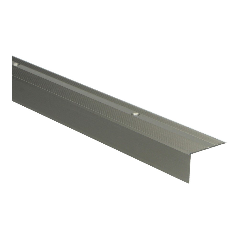 65370 Kuberit Profilé de marche inox antidérapant à grain fin ALU 40x25x3000mm