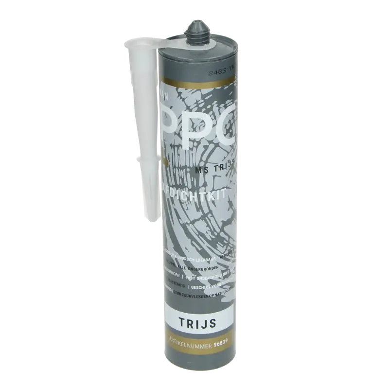 PPC afdichtingskit transparant grijs (trijs) 290ml (overschilderbaar)