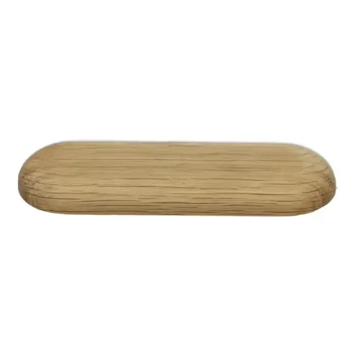 [PPCE40015] Double oak natural oil pipe rosette without drill hole