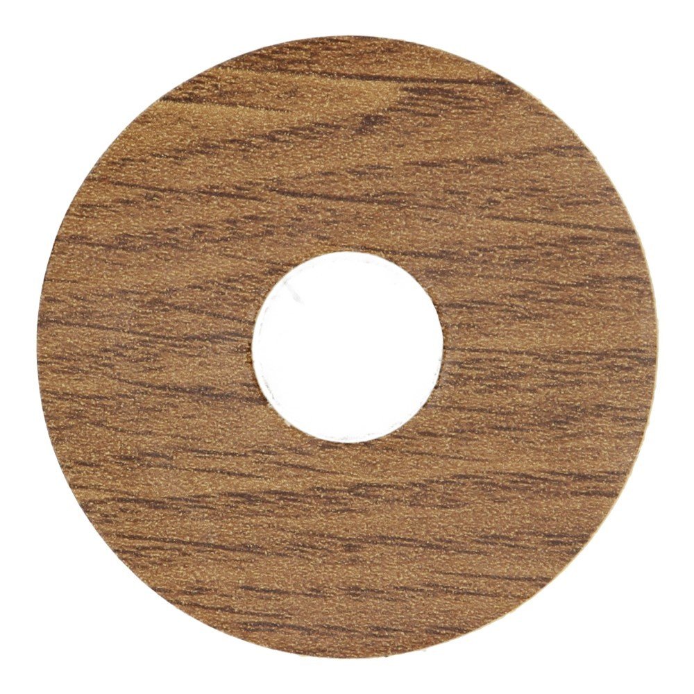 24114 Rozet zelfklevend eiken naturel donker 17mm 10st