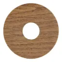 24114 Rozet zelfklevend eiken naturel donker 17mm 10st