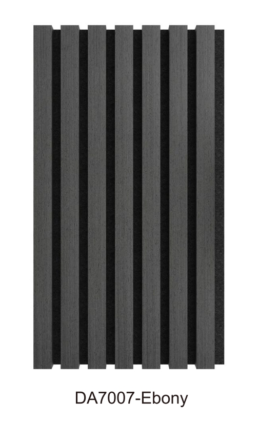 [ACOU-DA7007-Ebony] ACOUSTIC PANEL Wood veneer 2700 x 600 x 21mm Ebony