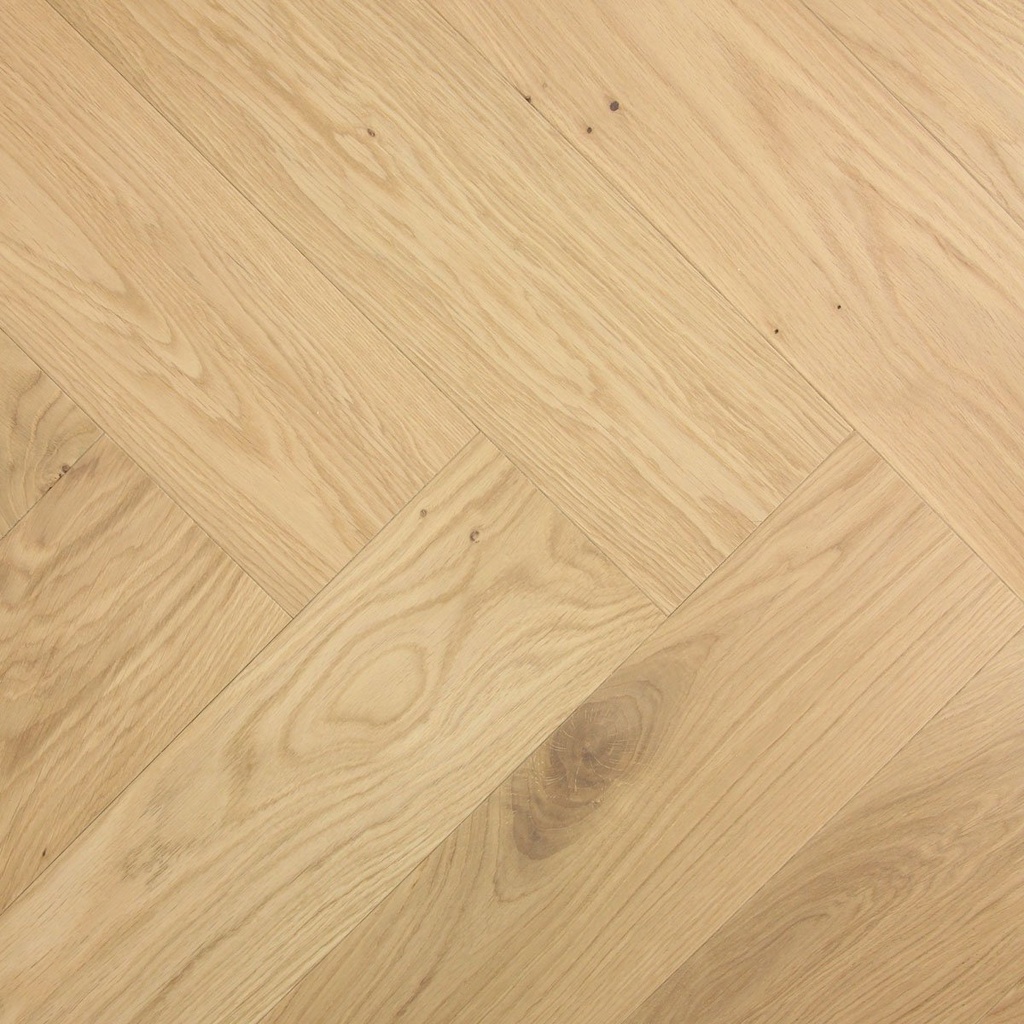 Otium Hout visgraat Aura - brossé, huilé blanc