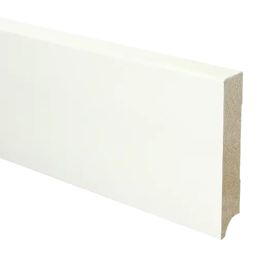 [PPCE22051] BL MDF plint 120x18 V313 wit gegrond recht 16408 