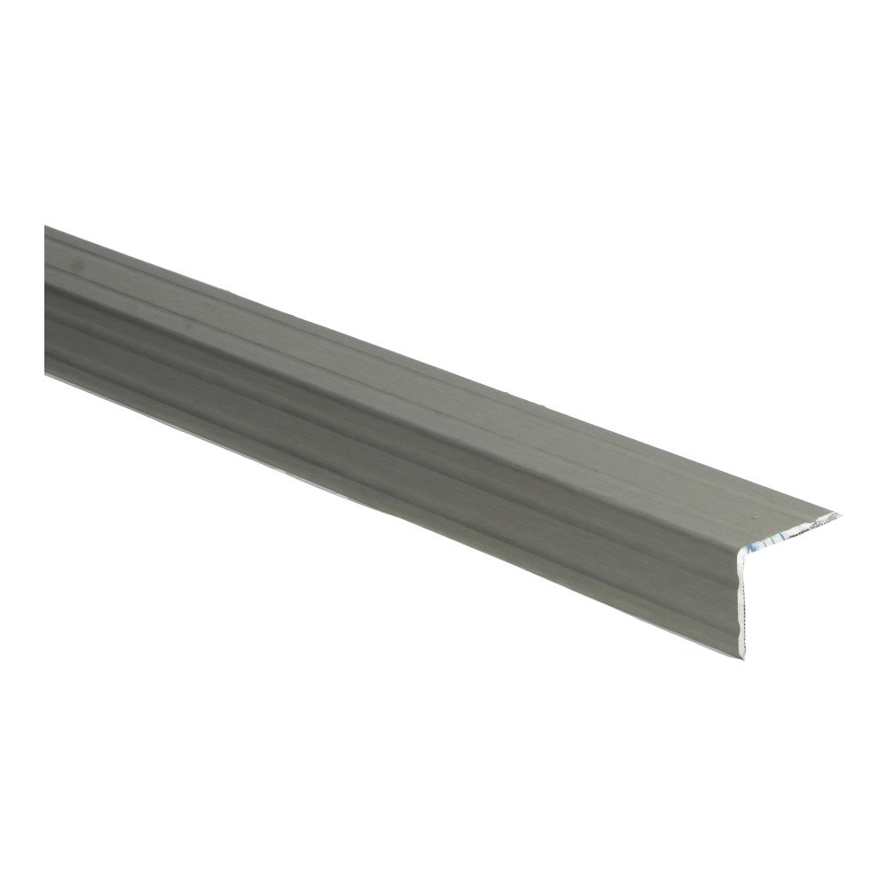 69457 Duo angle profile self-adhesive 24,5x30 mm brushed stainless steel 3m