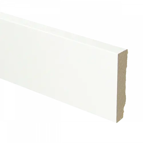 16754 MDF plint recht 70x15 wit gefolied 2400mm