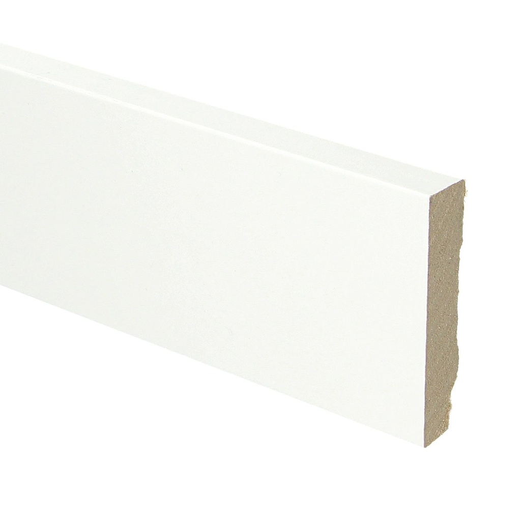 16754 Plinthe droite en MDF 70x15 blanche avec film 2400mm