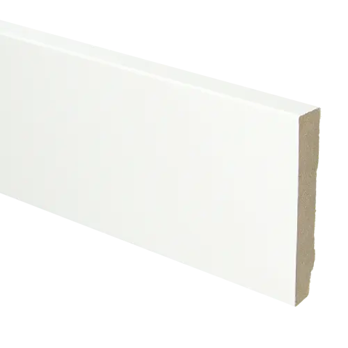16756 Plinthe droite en MDF 90x15x2400 blanche avec film