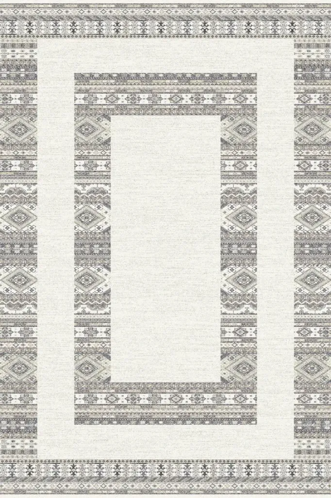 Abstract Grey Chinggis Carpet 4 (160cm x 230cm)