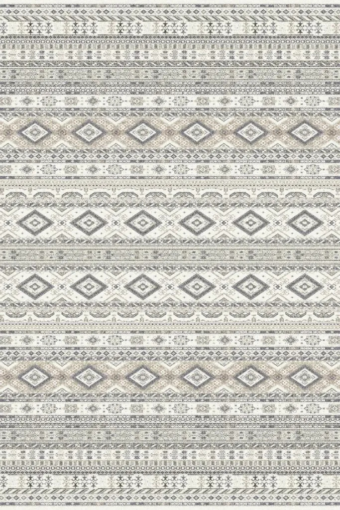 Abstract Grey Chinggis Carpet 5 (160cm x 230cm)
