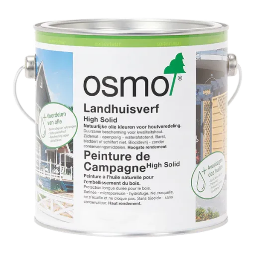[11400028] Osmo Landhuisverf Outside 2,5L (2101, Wit)