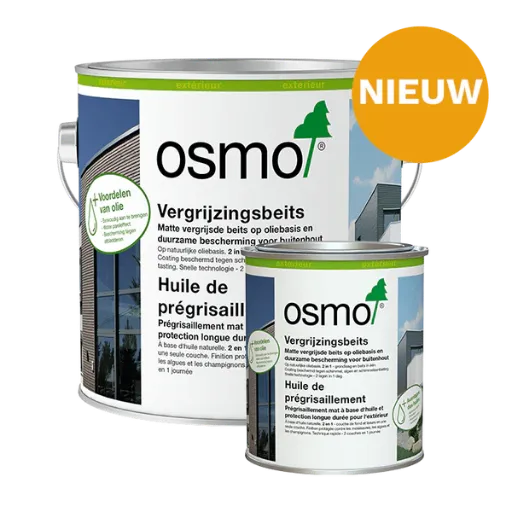[11400812] Osmo Vergrijzingsbeits Outside 0,75L (1919, Zandgrijs)