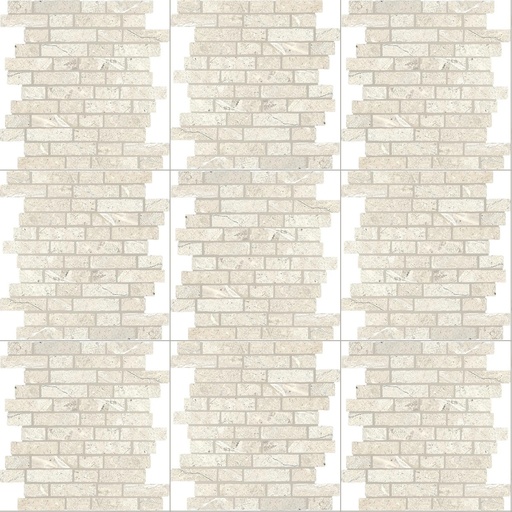 [1240550] Luca Avalon Mosaico Break Worn 30x30 9mm (White)