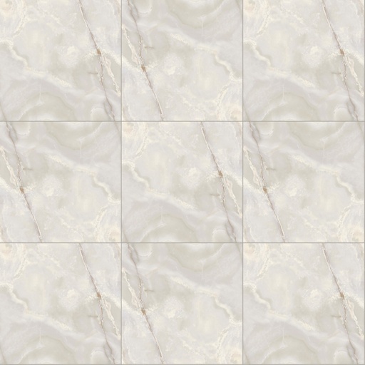 [10002894] Luca Quartz Glossy 60x60 9mm (White)