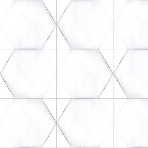 [2284701] Ceratone Granada Hexa Matt 10x11,5 10mm (Blanco)